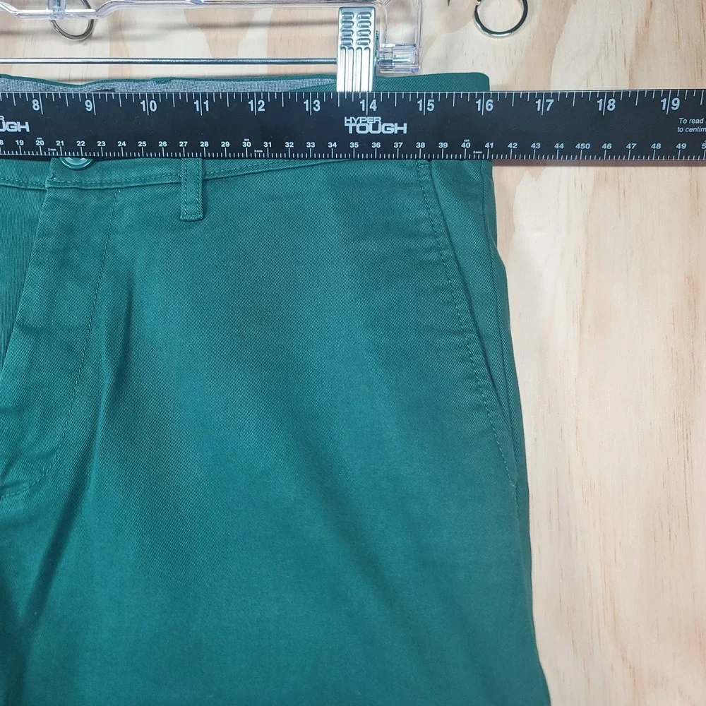 J. Crew 484 Chino Pants Mens 32x31 Emerald Green Slim Fit Stretch Trousers